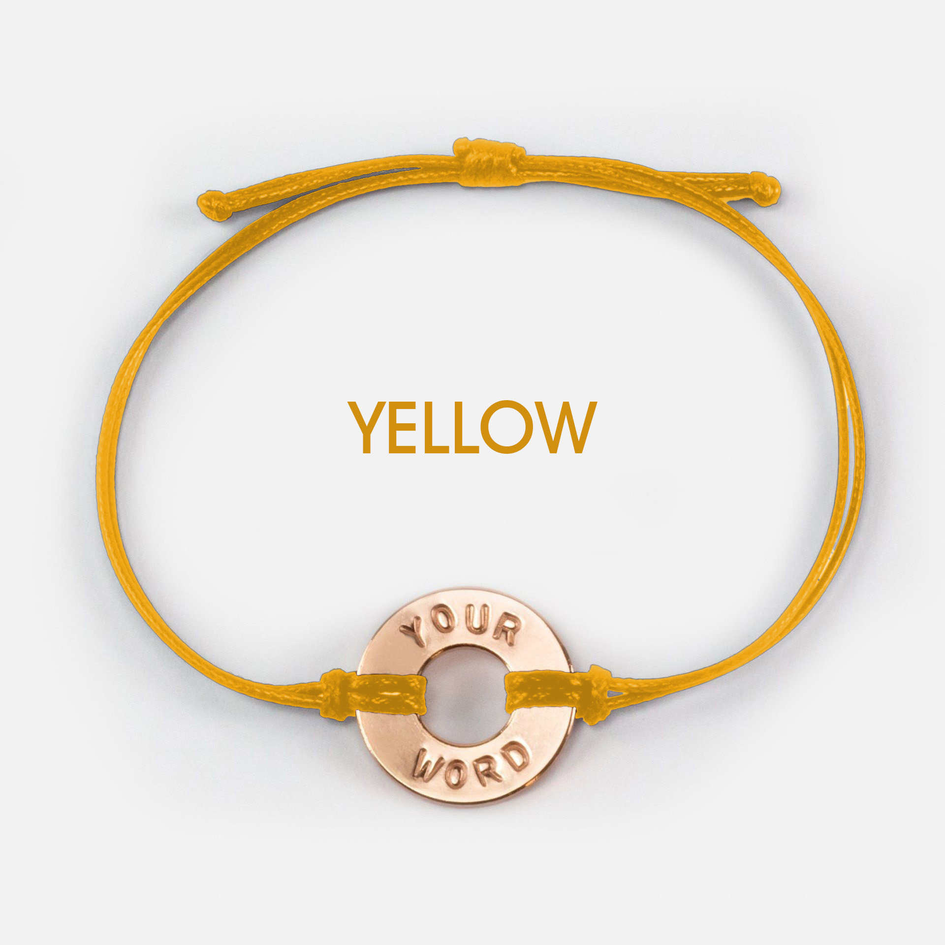 Customize MyIntent Bracelet  Engraved With Your Personal Intent Word  One  Golden Thread